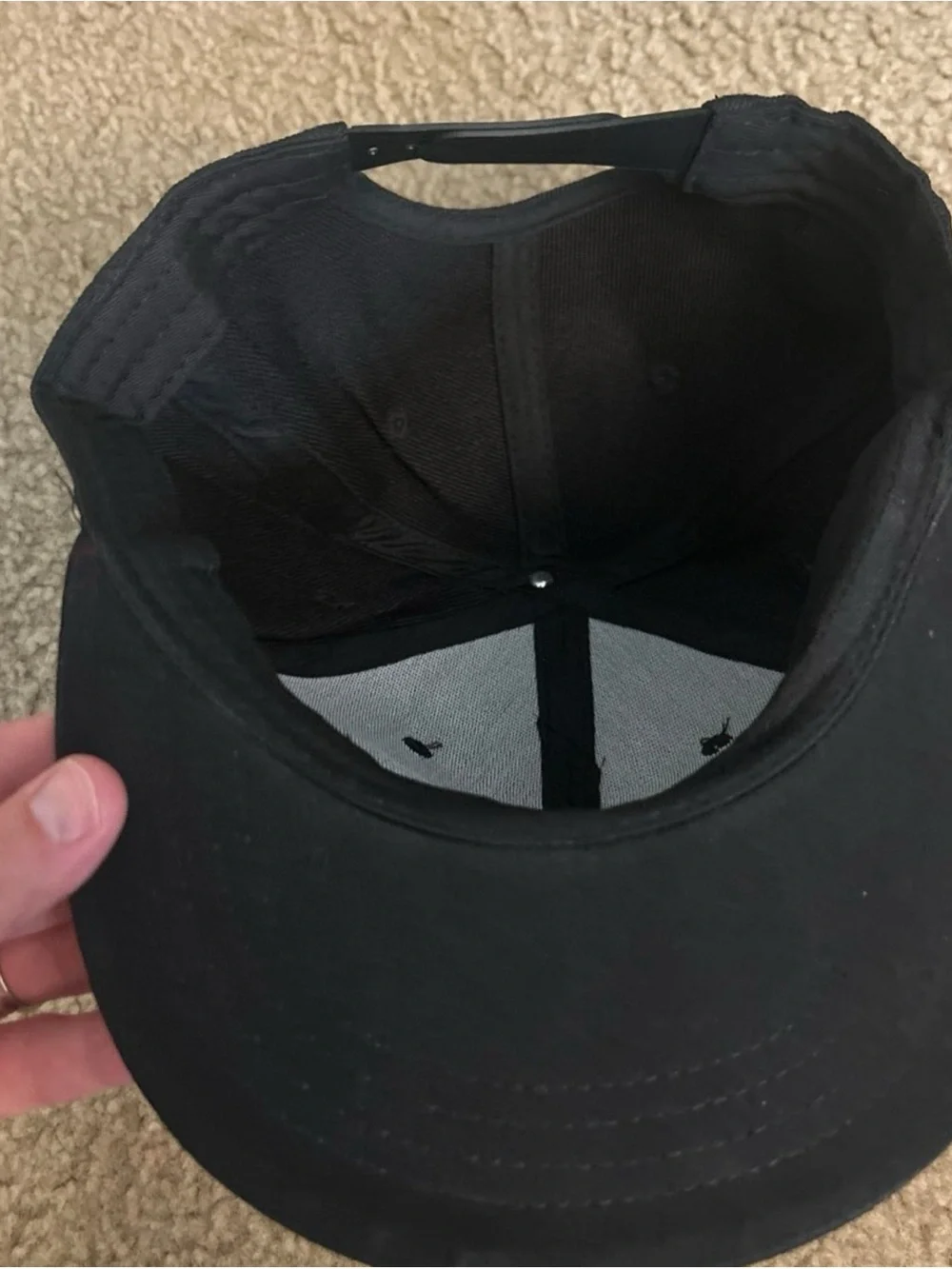Black Baseball Cap with KC Red-Yellow Patch